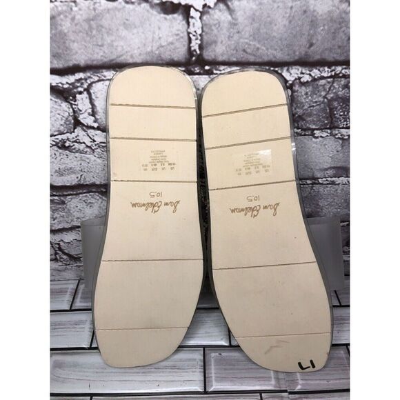 Sam Edelman Luciana Clear Cream Snakeskin Thong Strap Slide Sandals Women 10.5M - Picture 14 of 16